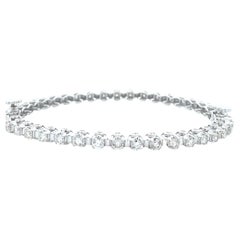 5.99 Carat Diamond Bangle in 14k Solid Gold