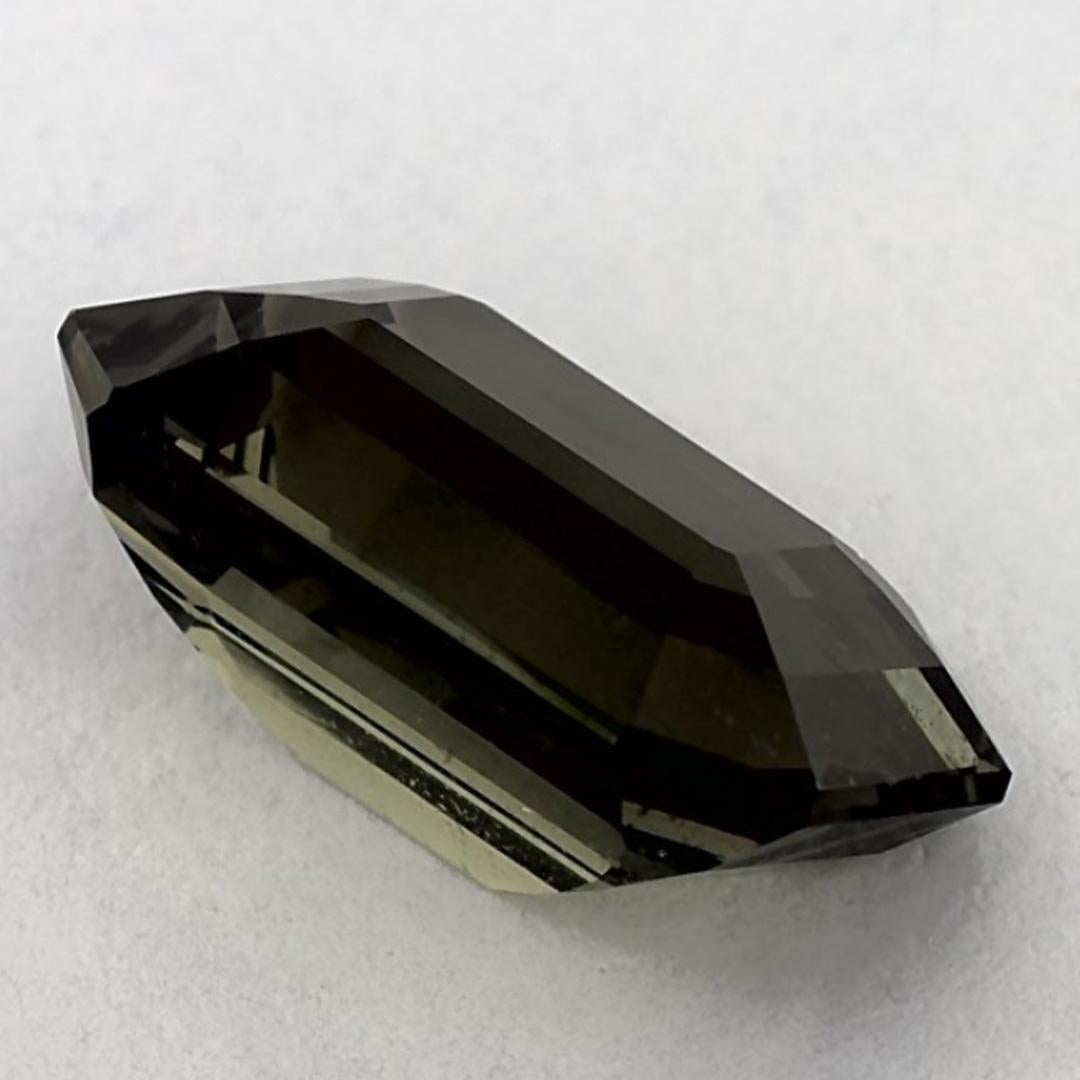 Gema suelta de zafiro verde octogonal de 5.99 qt en venta 1