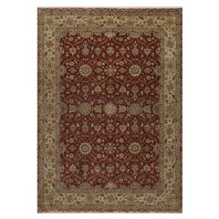 5
9 "x8
 Tappeto rosso ricco Hereke con Design/One in lana e seta annodato a mano