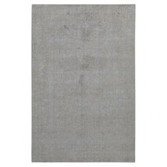 5
9 "x9
Taupe, tapis moderne en laine et soie d
art, tissé à la main en jacquard fin