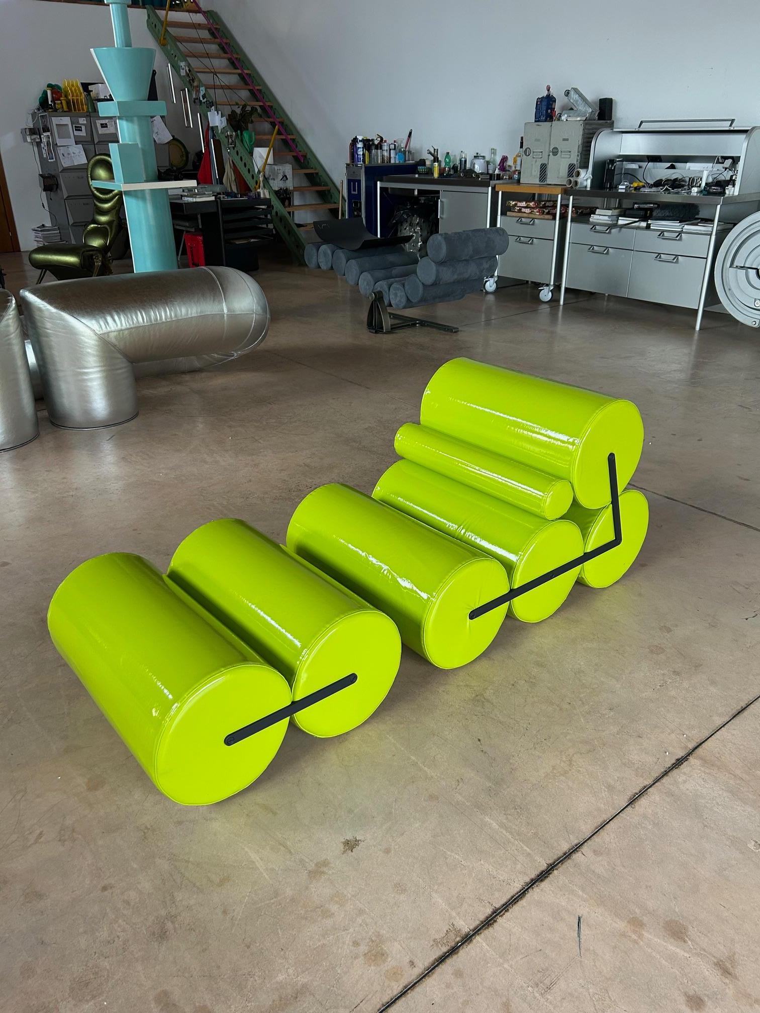 Ère spatiale fauteuil et ottoman 