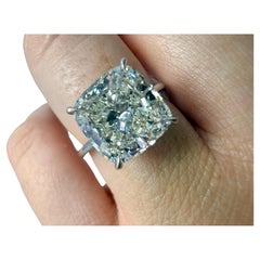 5ct Cushion Diamond Ring SI1 Klarheit F Farbe Platin