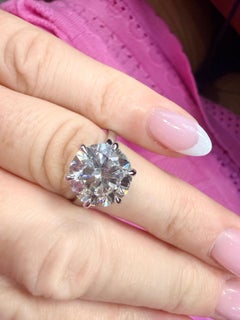5ct Diamond Engagement ring platinum GIA