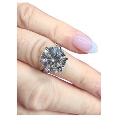 5ct Diamond Engagement ring platinum GIA