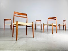 5er Set Mid Century Stühle Gustav Bahus Alf Aarseth