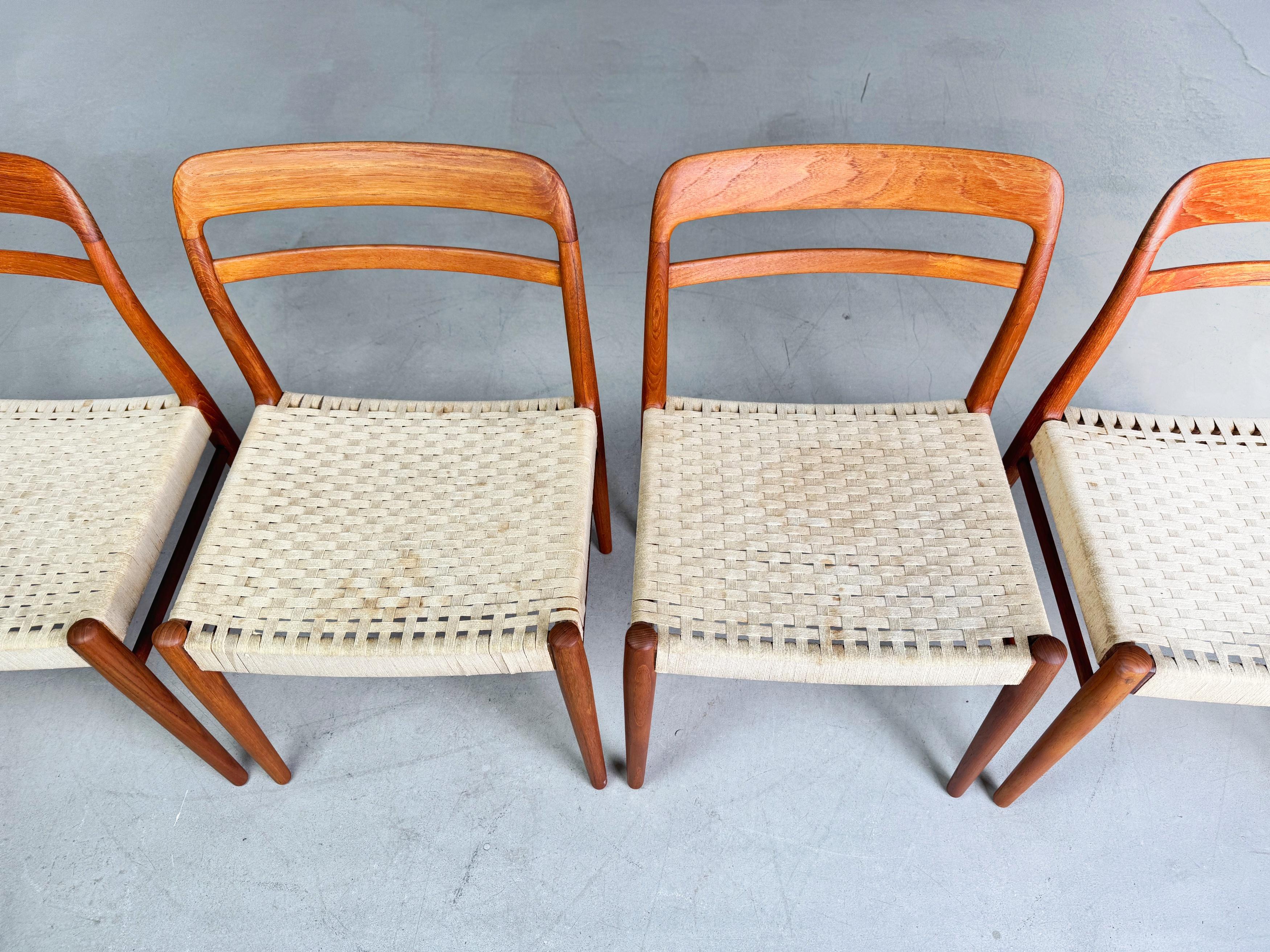 5er Set Mid Century Stühle Gustav Bahus Alf Aarseth (Mitte des 20. Jahrhunderts) im Angebot
