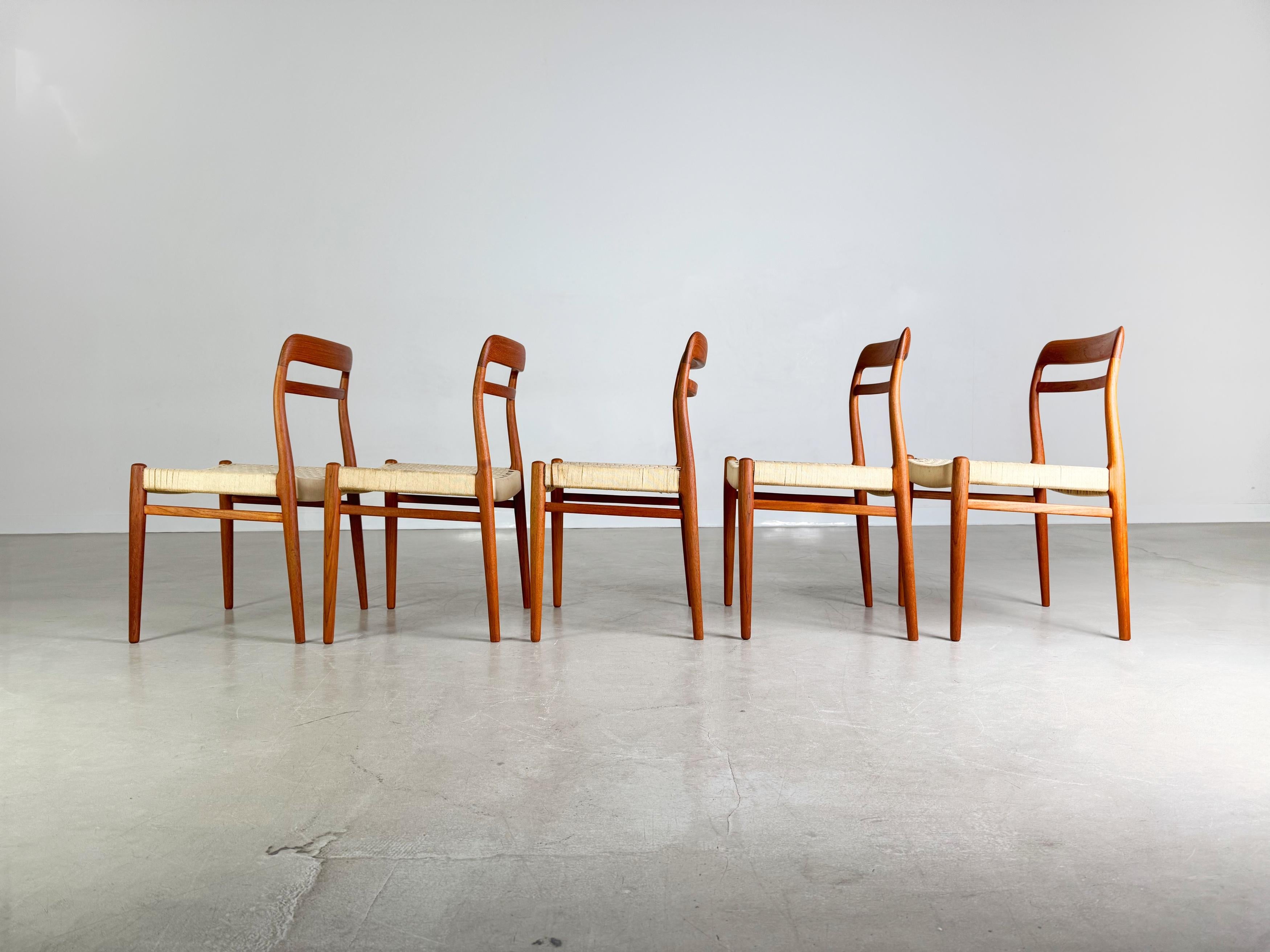 5er Set Mid Century Stühle Gustav Bahus Alf Aarseth im Angebot 2