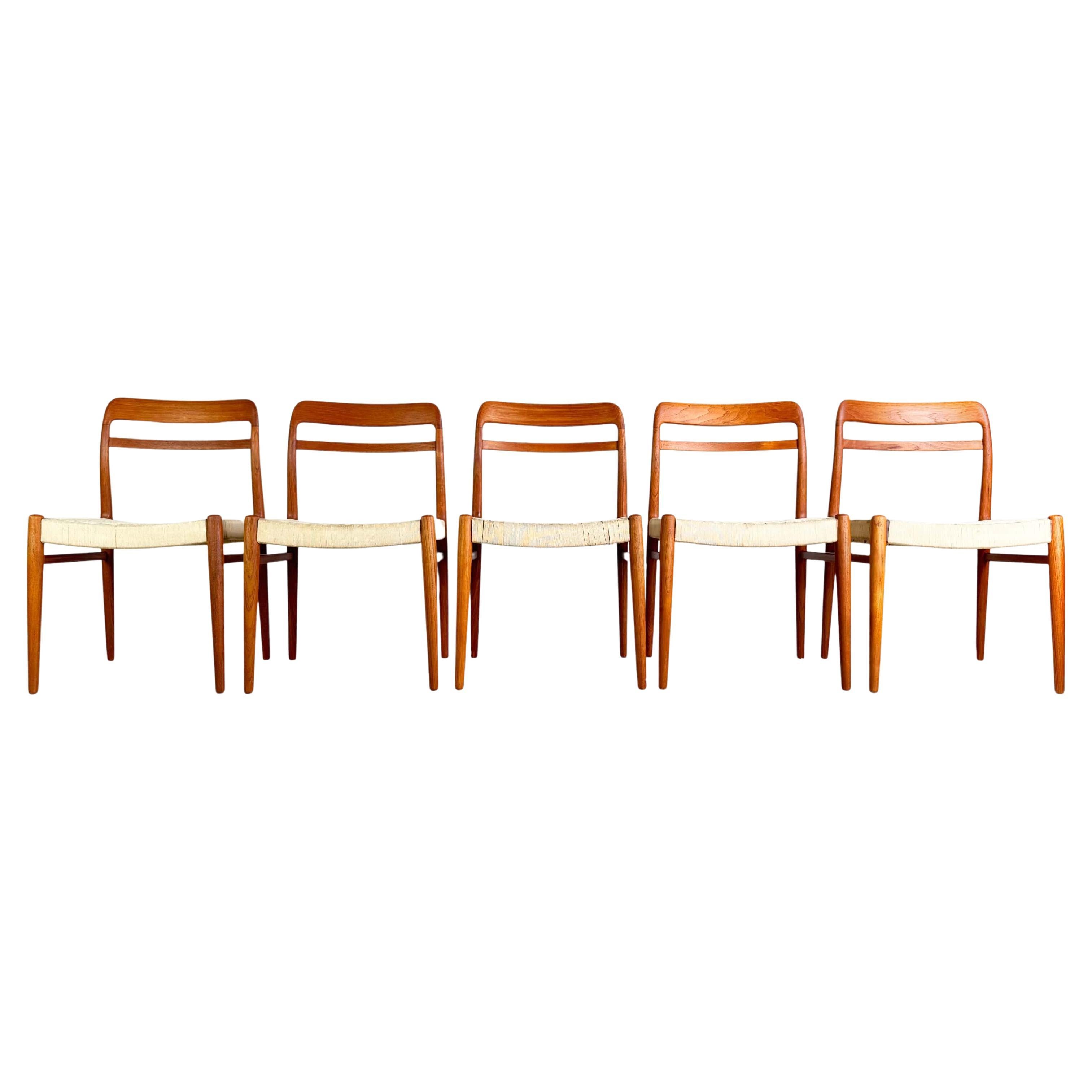 5er Set Mid Century Stühle Gustav Bahus Alf Aarseth