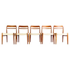 5er Set Mid Century Stühle Gustav Bahus Alf Aarseth