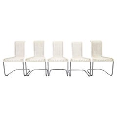 5er Set Tecta Kragstühle B20 Jean Prouve Freischwinger beige hell