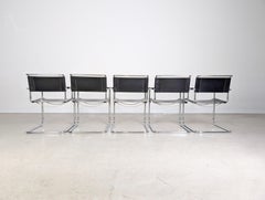 5er Set Thonet S34 Midcentury Freischwinger Mart Stam Leder