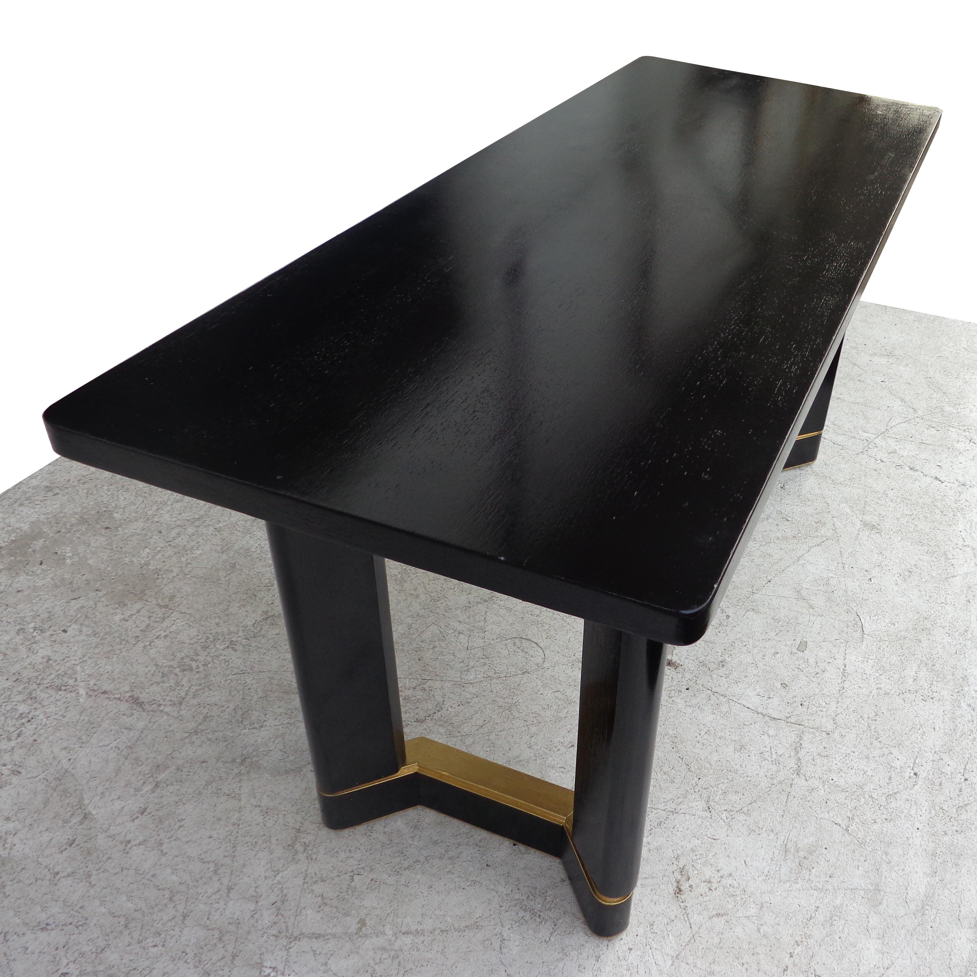 Ébénisé Table Console de Style Art Déco en vente