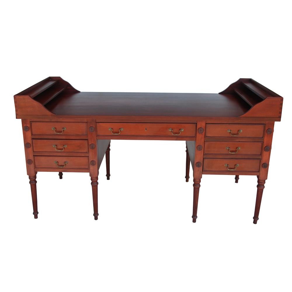 George Washington writing desk. Measure: 5ft.

In the manner of the original desk housed in the Governor's Room in New York's City Hall. 

This reproduction desk by captures all of the detail of the original which was presented to George