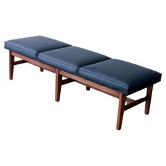 5ft  Mid Century Modern 3-Seat Cushion Bench