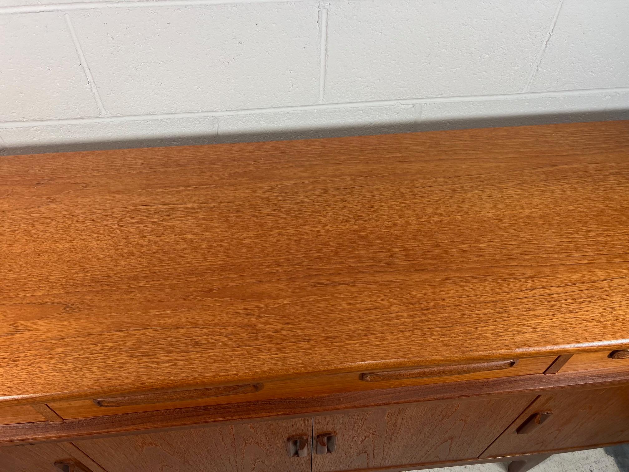 5ft Mid Century Modern Teak Credenza Buffet Console G Plan Fresco  For Sale 4