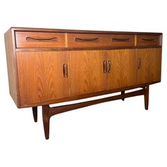 Vintage 5ft Mid Century Modern Teak G Plan Fresco Credenza Sideboard Buffet Cabinet