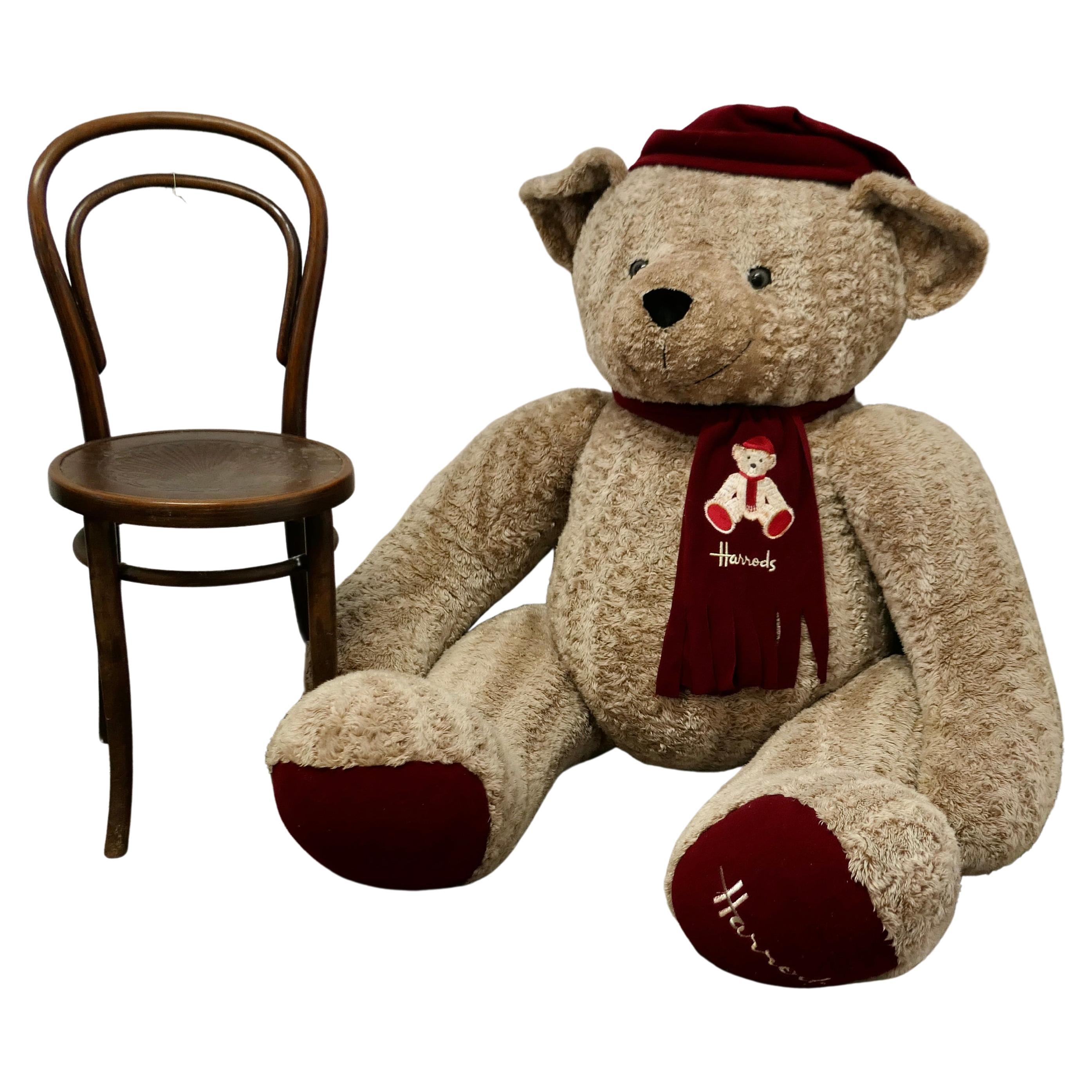 5ft hoher Riesiger Harrods Shop Display Teddybär  Dies ist ein sehr seltenes Stück 