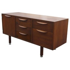 Vintage Mid-Century Modern Walnut Jens Risom Credenza