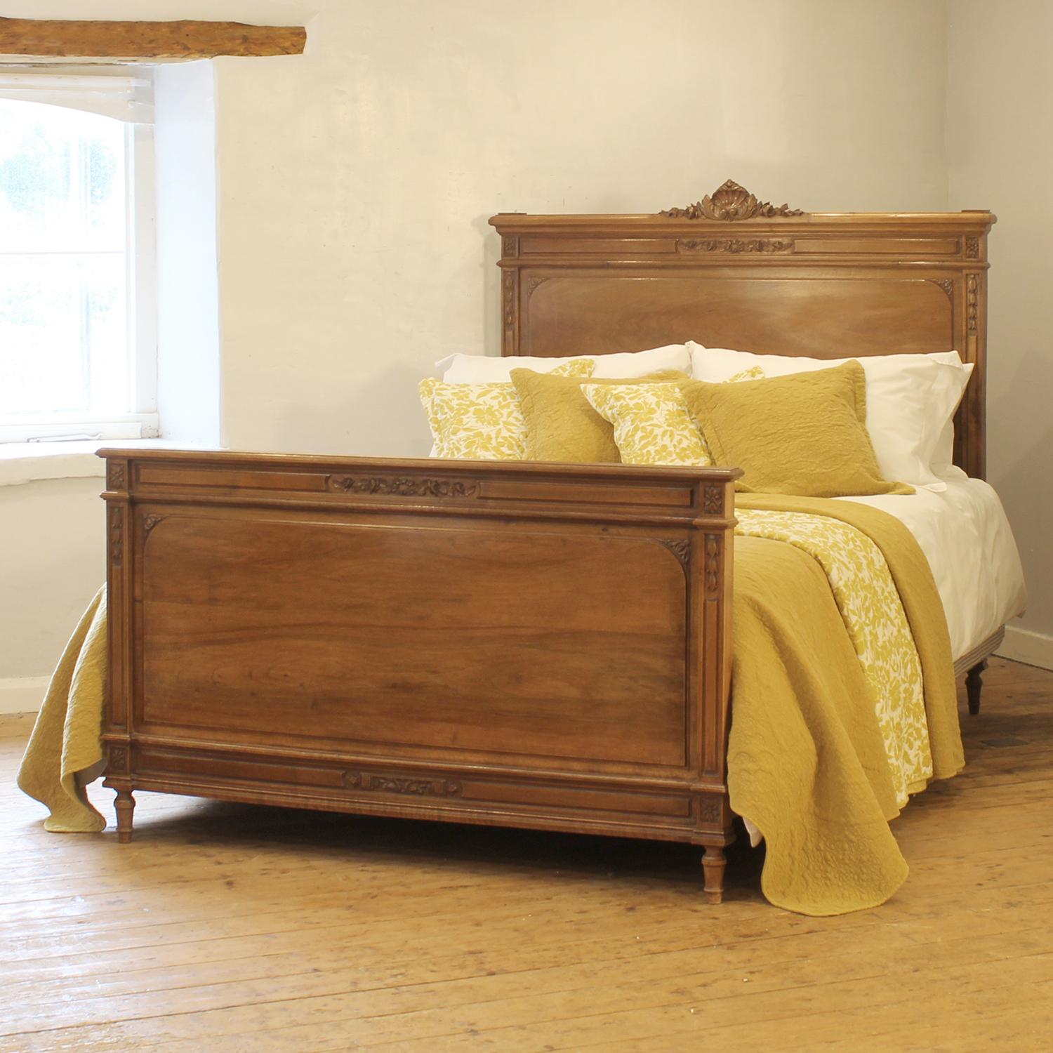 5ft Wide Walnut Edwardian Bed Circa 1910 WK207 For Sale 3