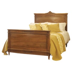5ft Wide Walnut Edwardian Bed Circa 1910 WK207
