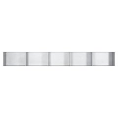 5G Wall-Mounted Shelf in Waxed Aluminum Plate by Jonathan Nesci