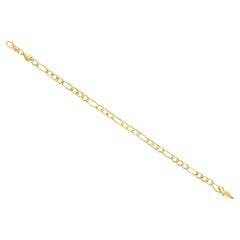 5mm Classic Figaro Bracelet-Anklet 14k Yellow Gold