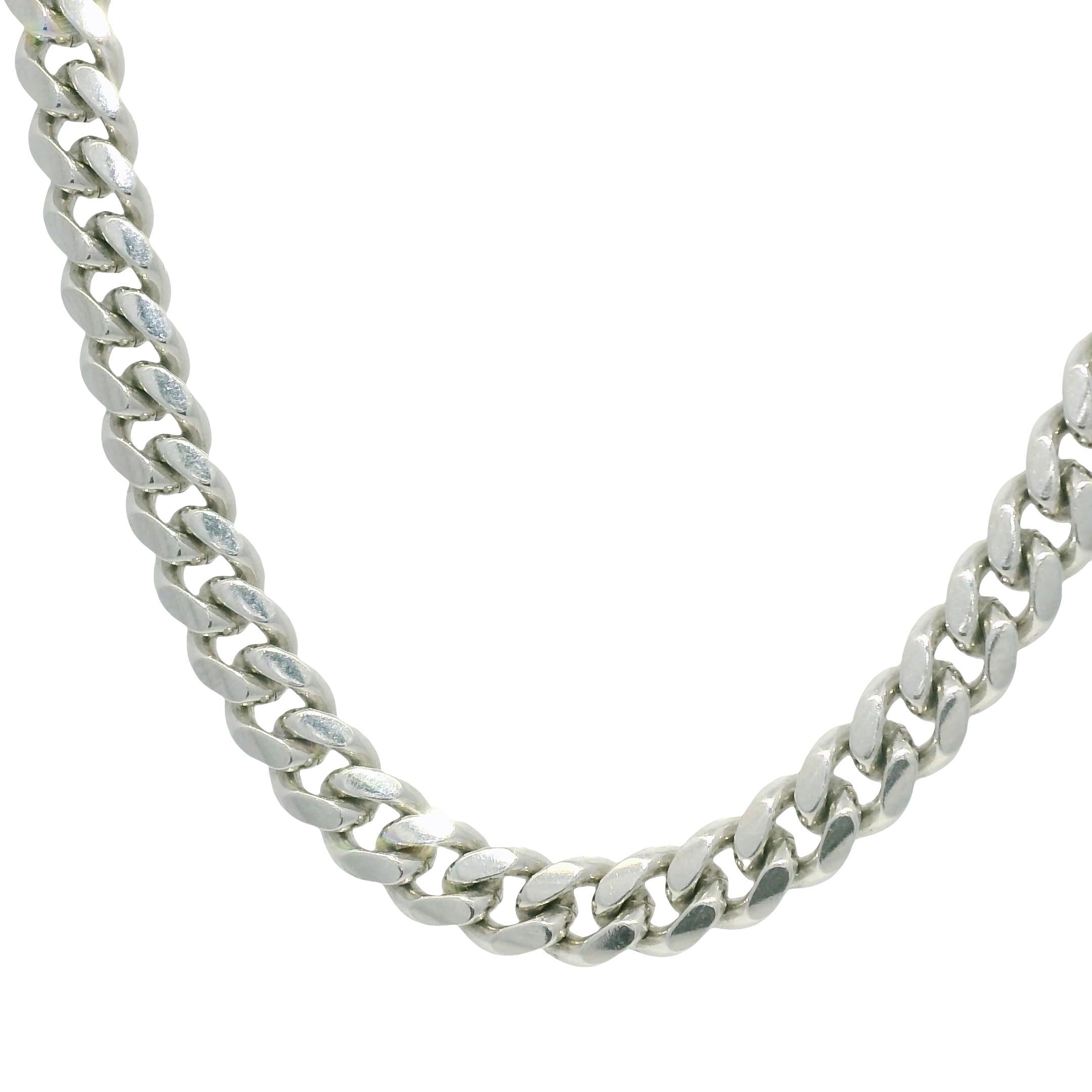 5mm Cuban Link 14-Karat Chain Necklace In Stock In Excellent Condition For Sale In Boca Raton, FL