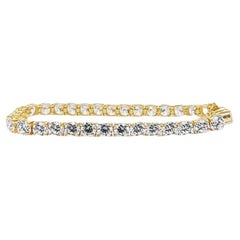 5mm CZ Line Bracelet in Yellow Gold
