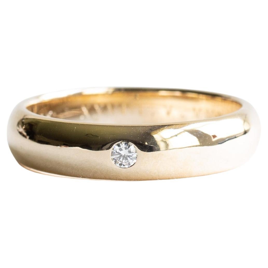 Fede nuziale con diamante da 5 mm per uomo