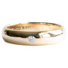 Alianza de diamantes para hombre de 5 mm