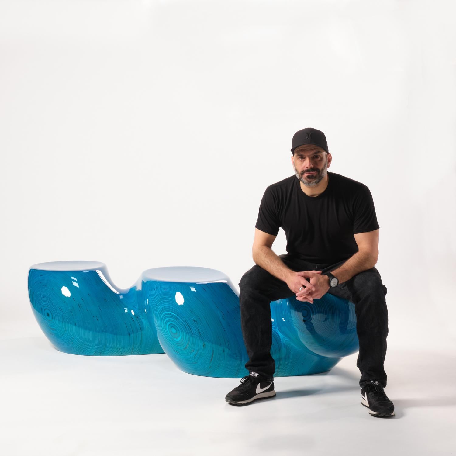 Contemporary 5P1R4L Bench For Sale