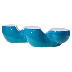 Banc Glossy 5P1R4L en contreplaqué de bouleau baltique empilé CNC, par Timbur