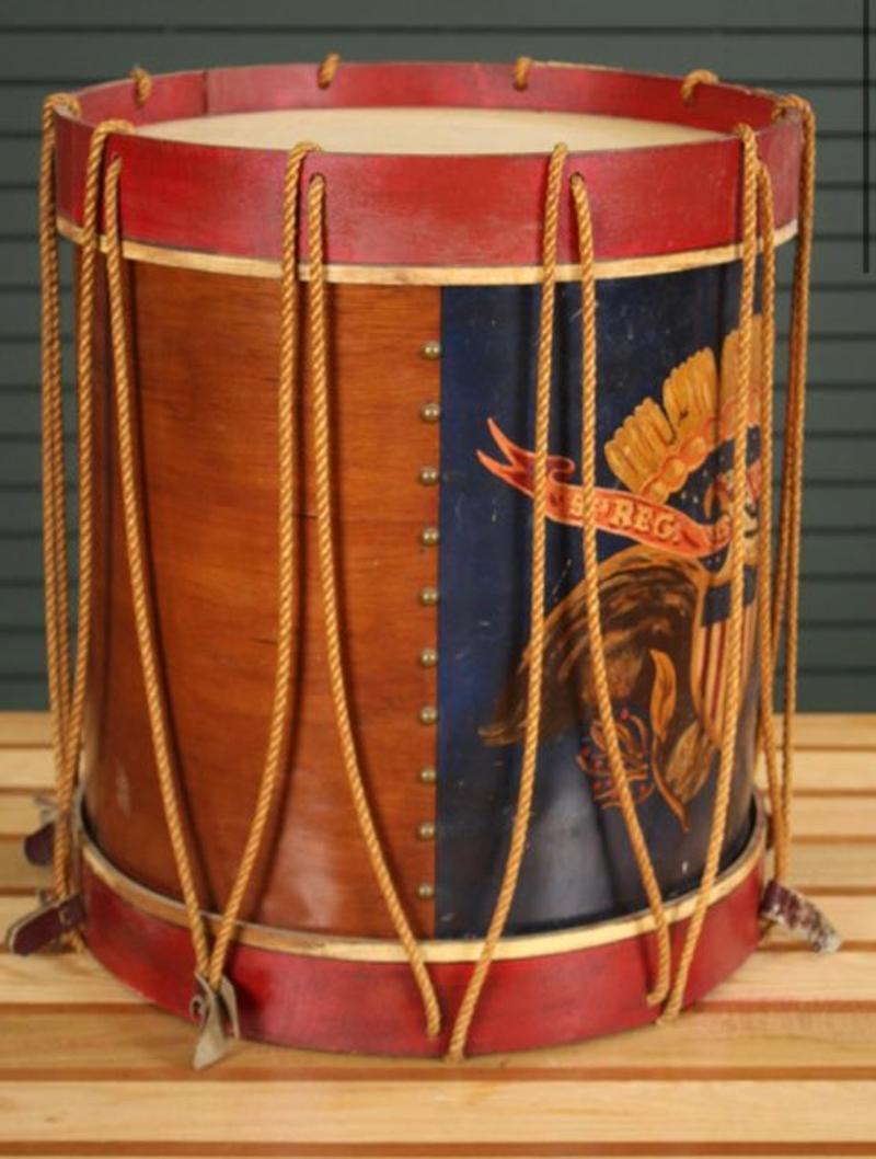 5th Regiment US infantry civil war style drum.
Painted eagle and 
