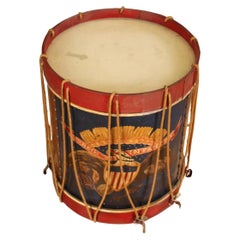 5th Regiment US Infantry Civil War Style Drum with Painted Eagle on Front
