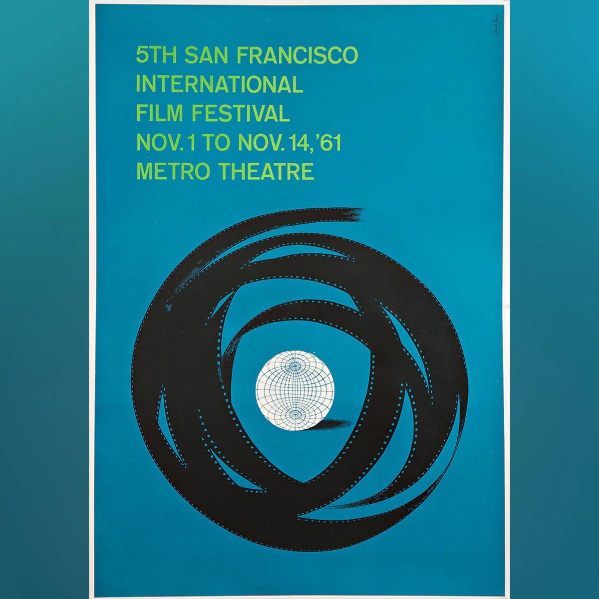 5. Filmfestival von San Francisco (1961)
Original ein Blatt (27 x 41 Zoll)

Originales, altes Plakat für das 5. Internationale Filmfestival von San Francisco. Erstaunliche Illustrationen des legendären Saul Bass.

Dies ist ein Original-Filmplakat,