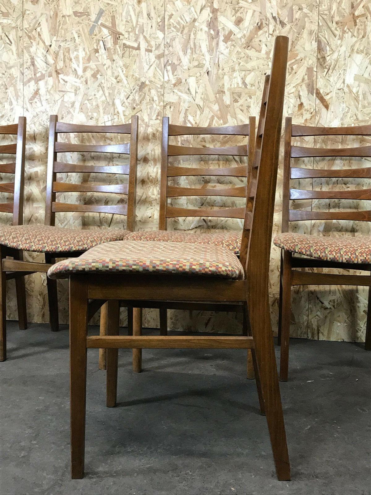 5x 60s 70s Chairs Dining Chair Danish Design 60s For Sale 4