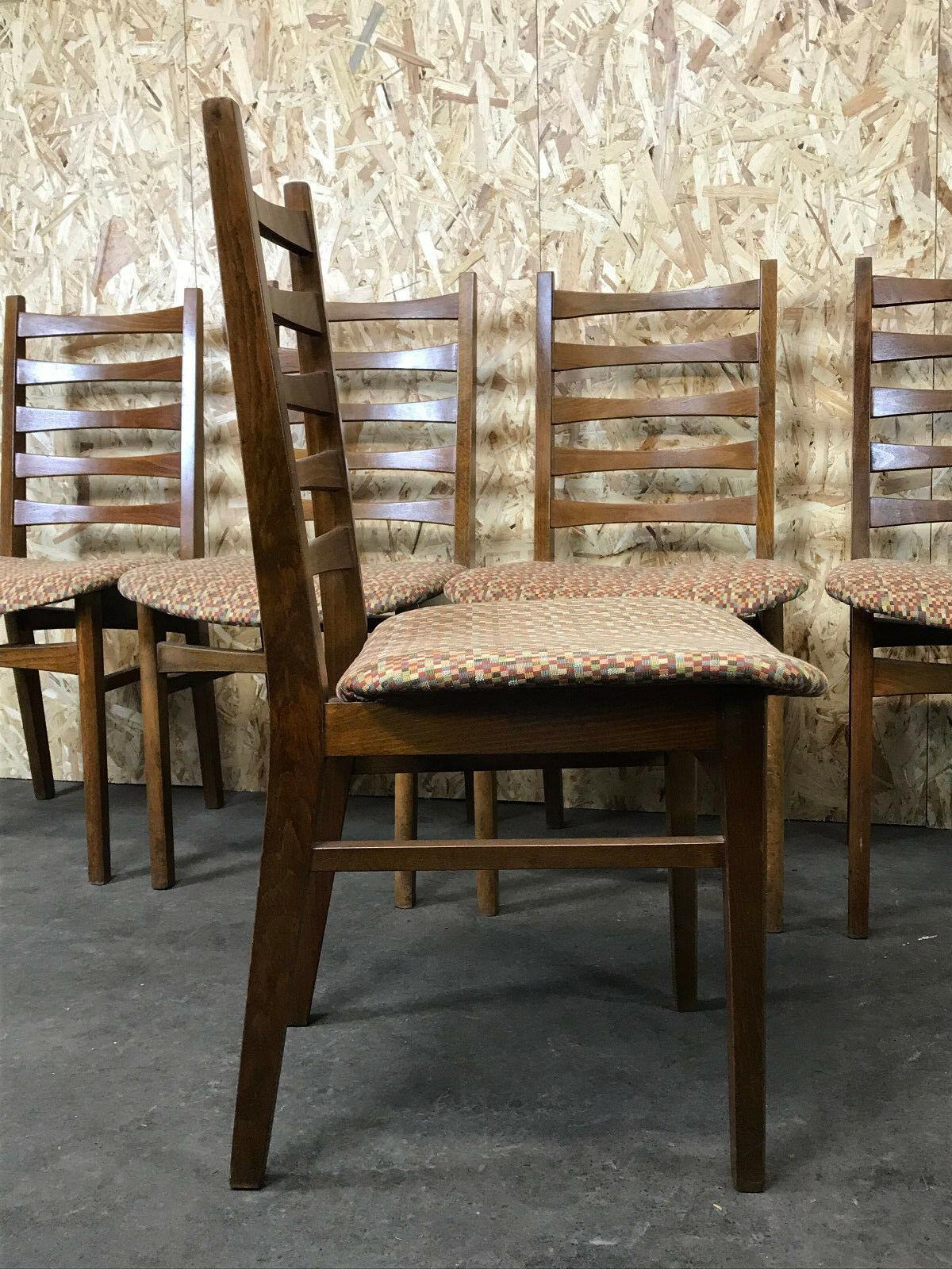 5x 60s 70s Chairs Dining Chair Danish Design 60s For Sale 5