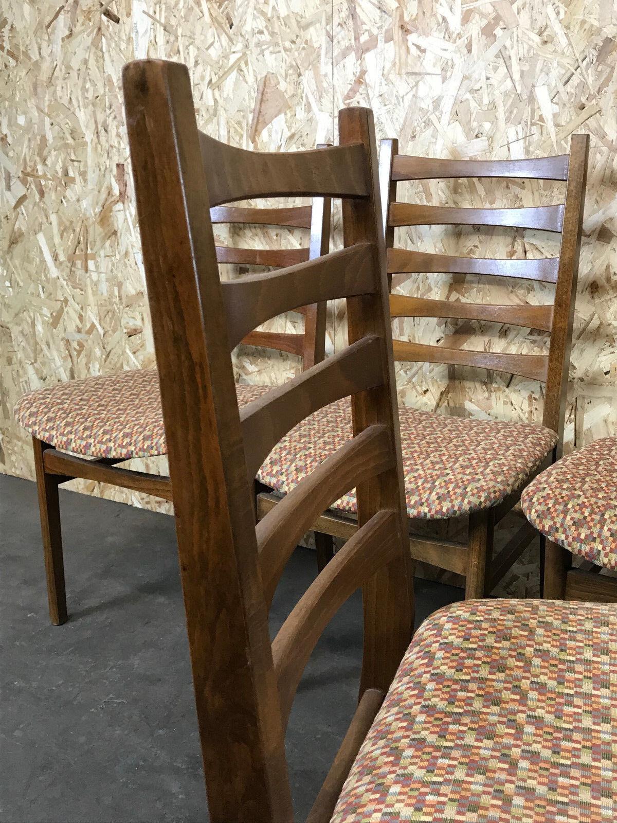 5x 60s 70s Chairs Dining Chair Danish Design 60s For Sale 6