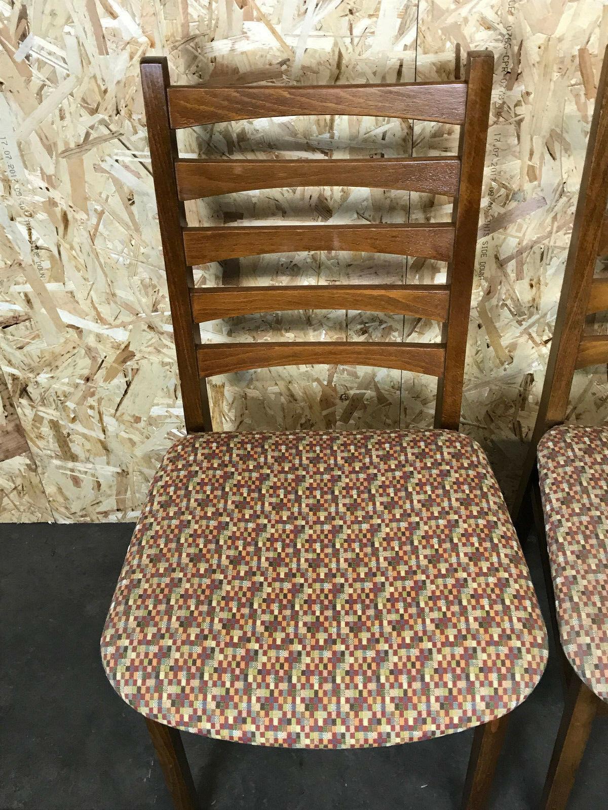 5x 60s 70s Chairs Dining Chair Danish Design 60s In Good Condition For Sale In Neuenkirchen, NI