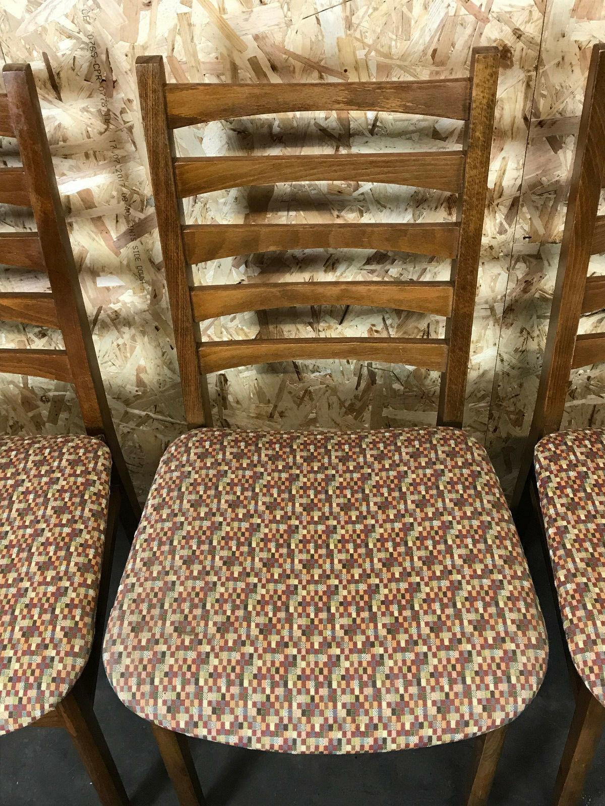 5x 60s 70s Chairs Dining Chair Danish Design 60s In Good Condition For Sale In Neuenkirchen, NI