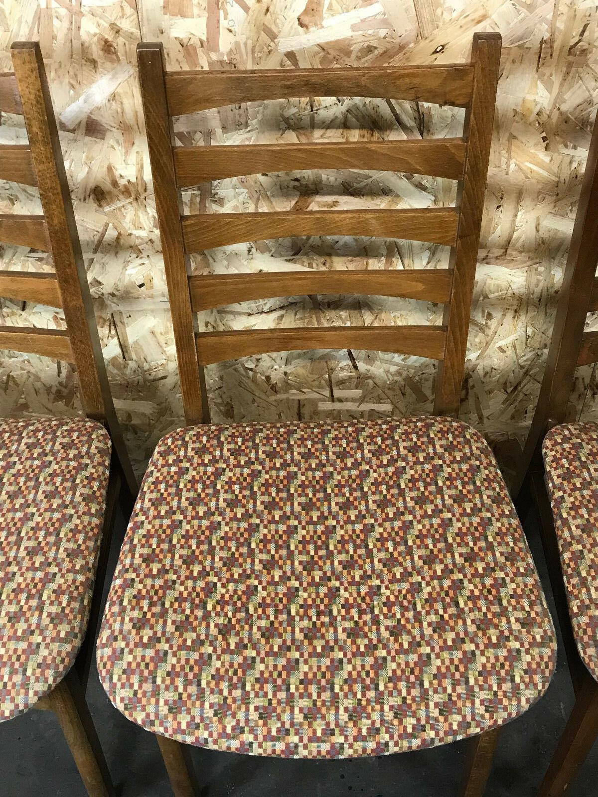 5x 60s 70s Stühle Esszimmerstühle Dänisches Design 60s (Ende des 20. Jahrhunderts) im Angebot