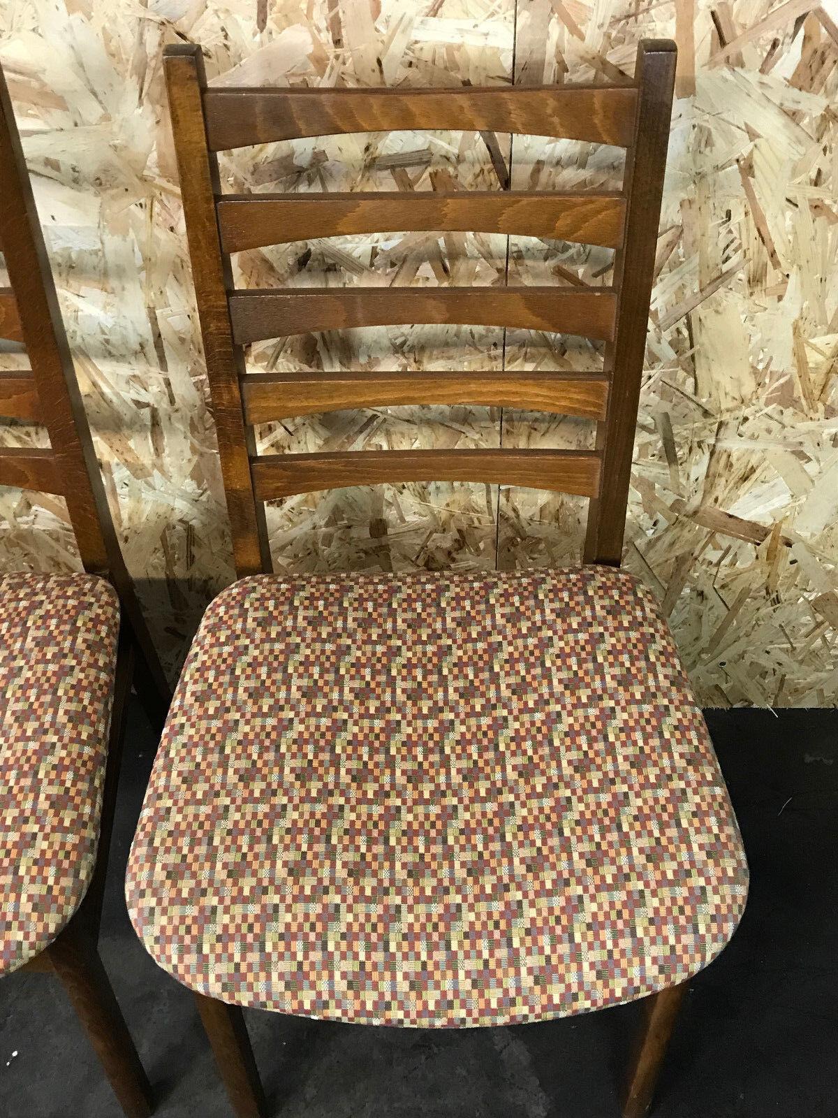 5x 60s 70s Chairs Dining Chair Danish Design 60s For Sale 2