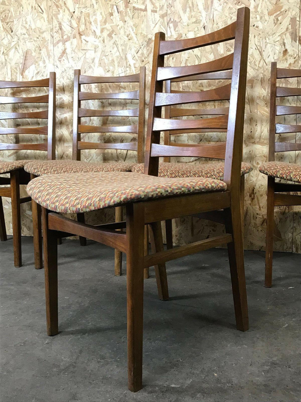 5x 60s 70s Chairs Dining Chair Danish Design 60s For Sale 3