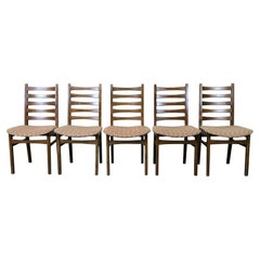 5x Sedie anni '60-'70 Sedia da pranzo Design danese anni '60