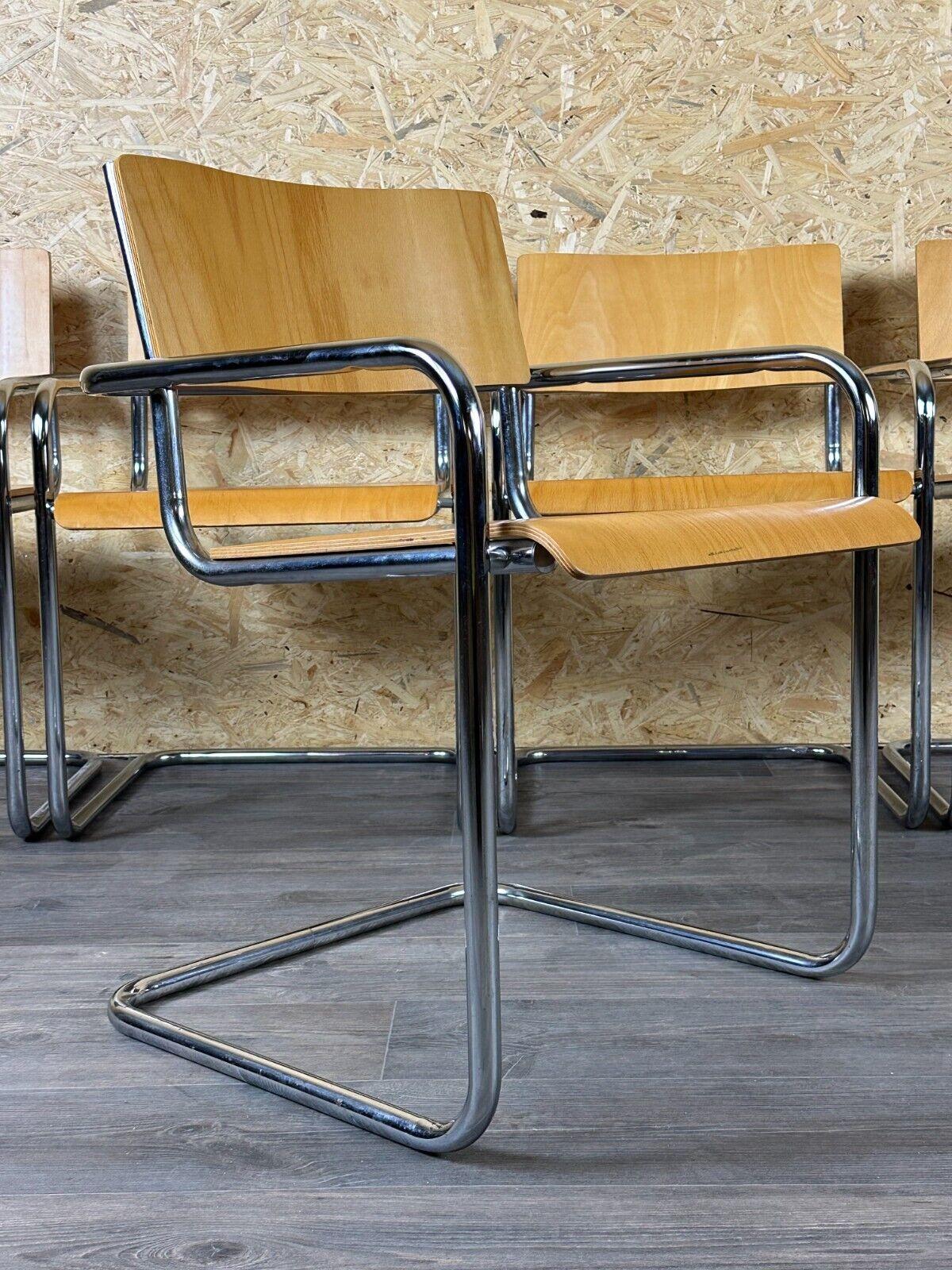 5x 80s chair chairs cantilever armchair Plurima Italy design For Sale 5