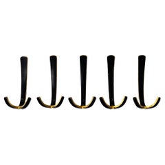 5x Austrian wall hooks by Hertha Baller, 1950s