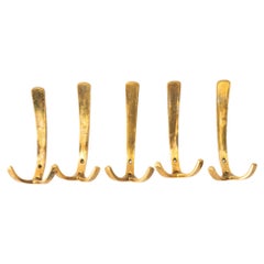 5x österreichische Wandhaken von Hertha Baller, 1950er Jahre