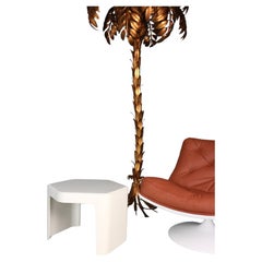 5x Mesas auxiliares hexagonales de Peter Ghyzcy para Form + Life Collection, 1970.