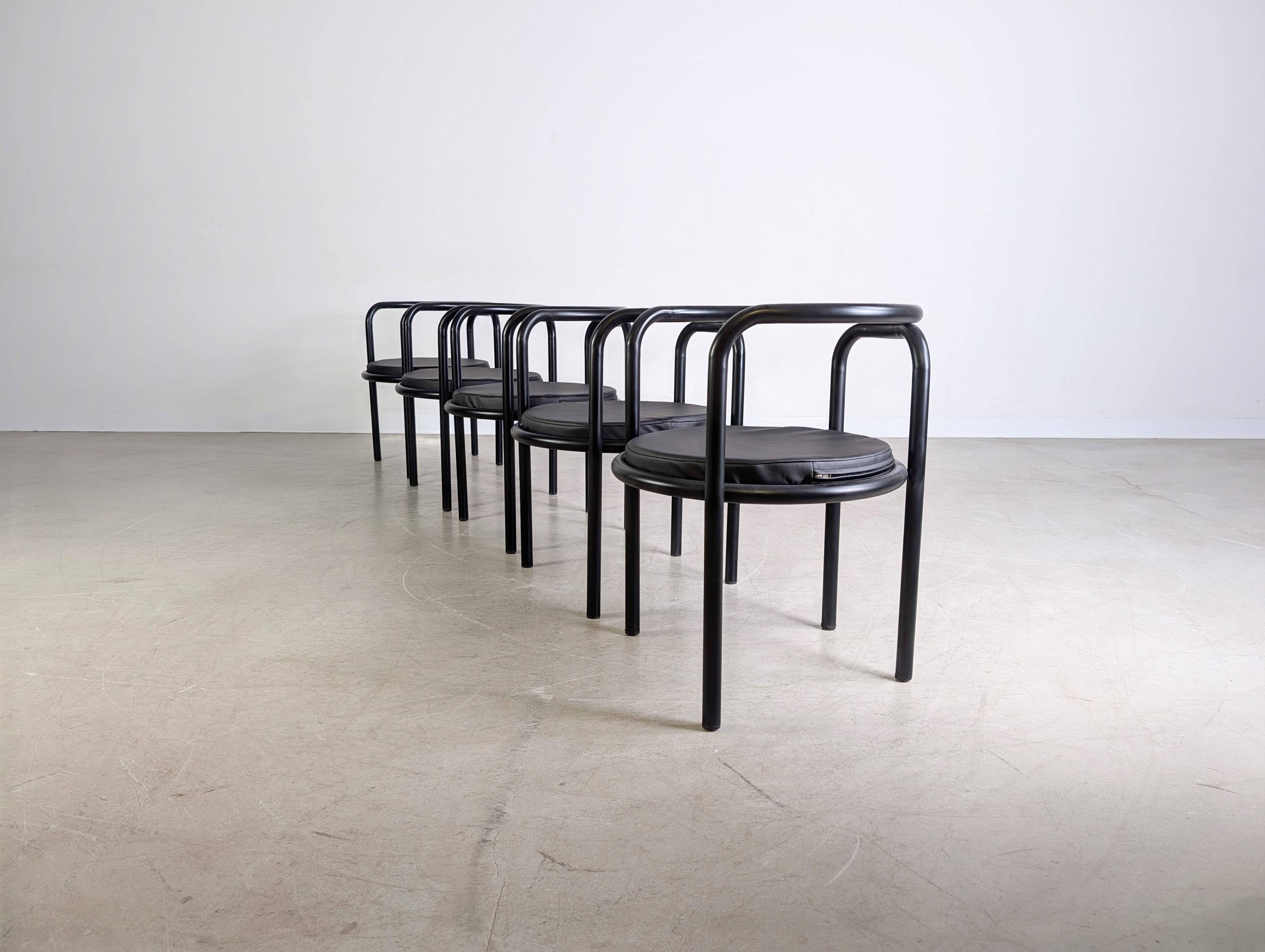 5x Original Locus Solus Stühle Poltronova Gae Aulenti Metall design en Bueno estado para la venta en Berlin, DE