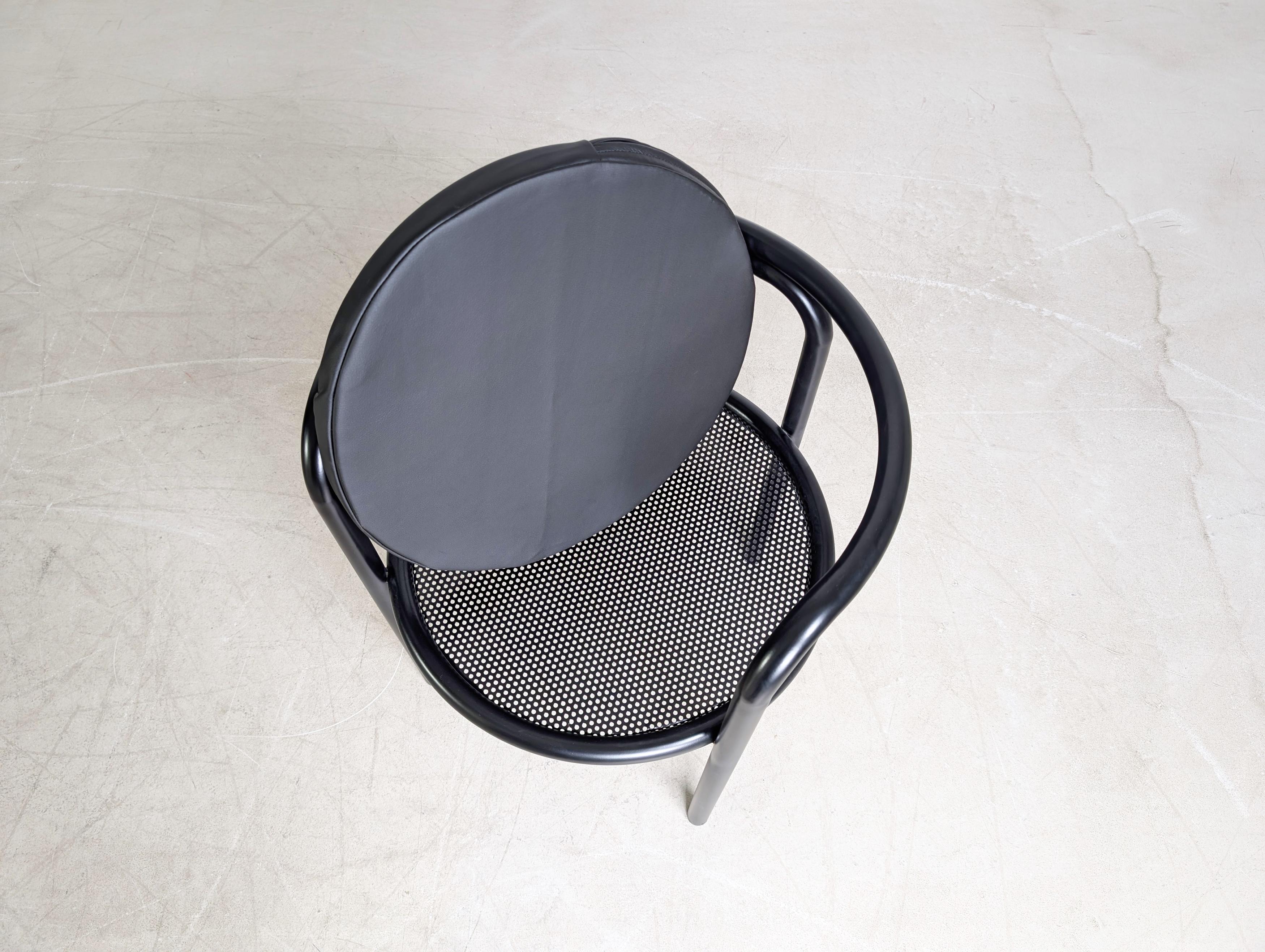 5x Original Locus Solus Stühle Poltronova Gae Aulenti Metall design en venta 3